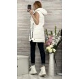 Елек Fashion с Ципове Бяло